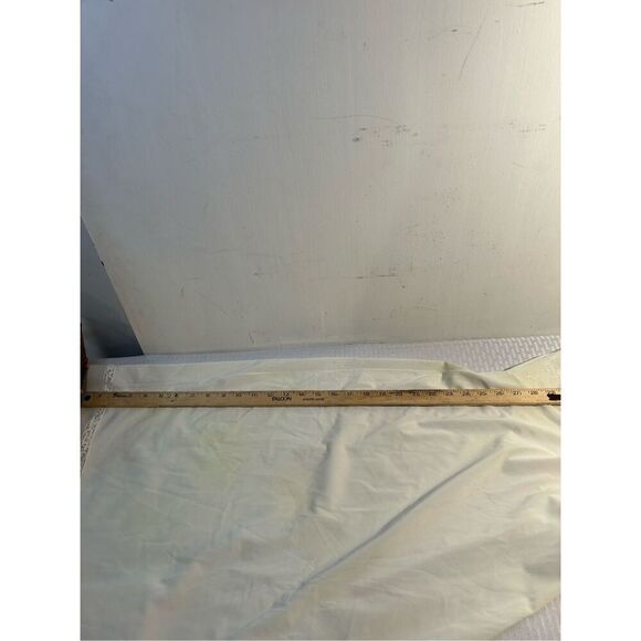 Shadowline cream nylon lace slip maxi gown size 34 USA - Picture 9 of 9